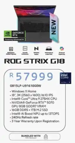 Computer Mania ROG Strix G18 offer