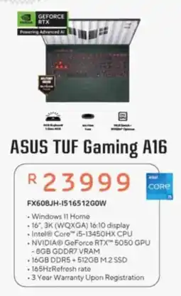 Computer Mania ASUS TUF Gaming A16 offer