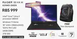 Computer Mania MSI Raider 18 HX AI offer