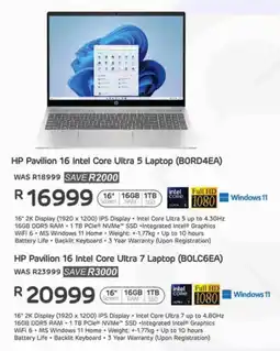 Computer Mania HP Pavilion 16 Intel Core Ultra 5 Laptop offer