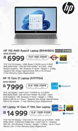 Computer Mania HP 155 AMD Ryzen3 Laptop offer