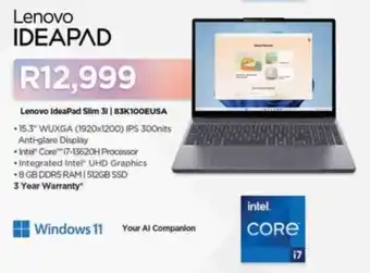 Computer Mania Lenovo IdeaPad Slim 3i offer