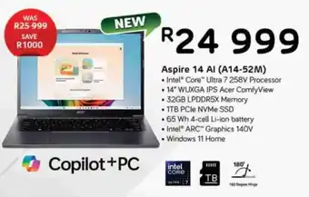 Computer Mania Acer Aspire 14 AI offer