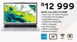 Computer Mania Acer Swift Lite SFL14-53M offer
