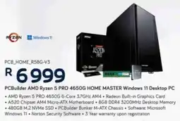 Computer Mania PCBuilder AMD Ryzen 5 PRO 4650G Home Master Windows 11 Desktop PC offer