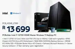 Computer Mania PCBuilder Intel i7-12700 Home Master Windows 11 Desktop PC offer