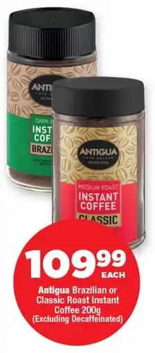 OK MiniMark Antigua Brazilian or Classic Roast Instant Coffee offer
