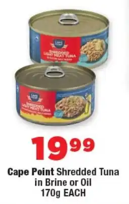 OK MiniMark Cape Point Shredded Tuna in Brine or Oil offer