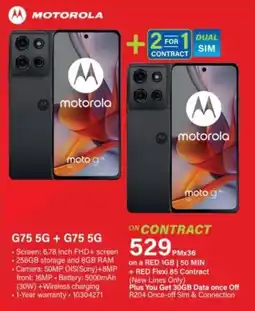 Incredible Connection Motorola G75 5G + G75 5G offer