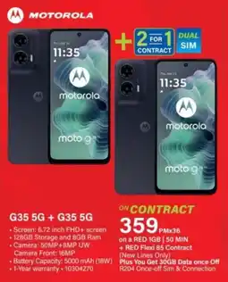 Incredible Connection Motorola G35 5G + G35 5G offer