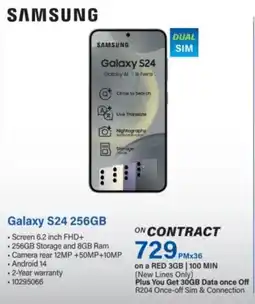 Incredible Connection SAMSUNG Galaxy S24 256GB offer