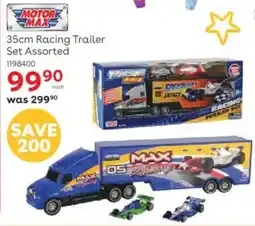 ToysRUs Motor Max Racing Trailer Set Assorted offer