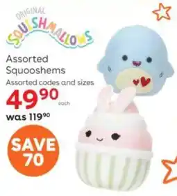 ToysRUs Original Squishmallows Assorted Squooshems offer