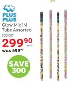 ToysRUs Plus Plus Glow Mix 1M Tube Assorted offer