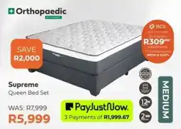 The Bed Shop Orthopaedic Supreme Queen Bed Set offer