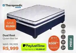 The Bed Shop Therapaedic Dual Rest Queen Bed Set offer