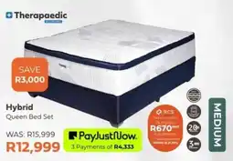 The Bed Shop Therapaedic Hybrid Queen Bed Set offer