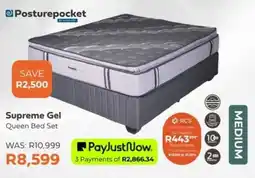 The Bed Shop Posturepocket Supreme Gel Queen Bed Set offer
