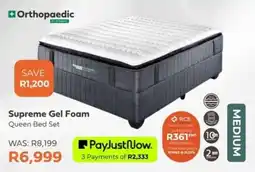 The Bed Shop Orthopaedic Supreme Gel Foam Queen Bed Set offer
