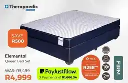 The Bed Shop Therapaedic Elemental Queen Bed Set offer