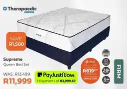 The Bed Shop Therapaedic Supreme Queen Bed Set offer