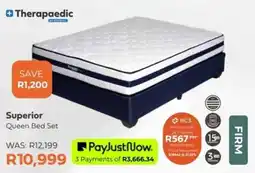 The Bed Shop Therapaedic Superior Queen Bed Set offer