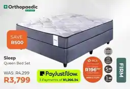The Bed Shop Orthopaedic Sleep Queen Bed Set offer
