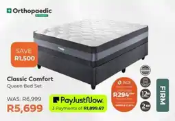 The Bed Shop Orthopaedic Classic Comfort Queen Bed Set offer