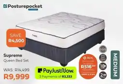 The Bed Shop Posturepocket Supreme Queen Bed Set offer
