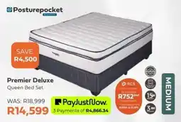 The Bed Shop Posturepocket Premier Deluxe Queen Bed Set offer