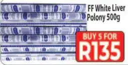 Supa Store FF White Liver Polony offer
