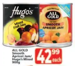 Supa Store ALL GOLD Smooth Apricot Jam/ Hugo's Mixed offer
