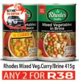 Supa Store Rhodes Mixed Veg.Curry/ Brine offer