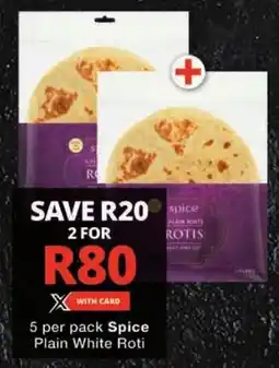 Checkers Spice Plain White Roti offer