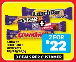 Usave Cadbury countlines all variants offer