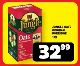 Usave Jungle Oats Original Porridge offer