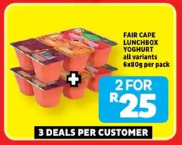 Usave Fair cape lunchbox yoghurt all variants offer