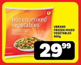 Usave Ubrand frozen mixed vegetables offer