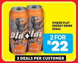 Usave Power play energy drink offer