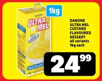Usave Danone ultra mel custard flavoured dessert offer