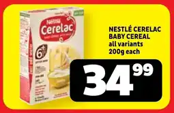 Usave Nestlé cerelac baby cereal all variants offer