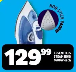 Usave Essentials steam iron 1600w offer