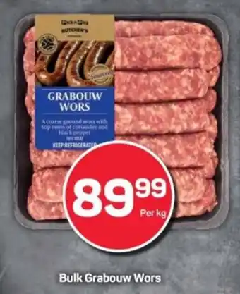 Pick n Pay Bulk Grabouw Wors offer