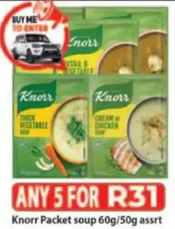 Supa Store Knorr packet soup offer