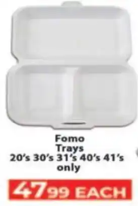 Supa Store Fomo Trays offer
