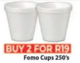 Supa Store Fomo Cups offer