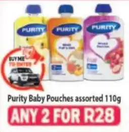 Supa Store Purity Baby Pouches assorted offer