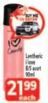 Supa Store Lentheric i love B/S assrt offer