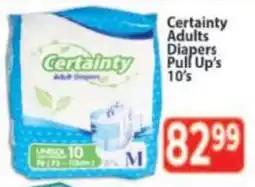 Supa Store Certainty Adults Diapers Pull Up's offer