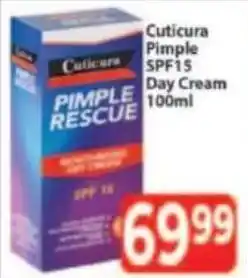 Supa Store Cuticura Pimple SPF15 Day Cream offer